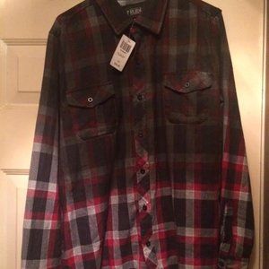 NWT Hottopic Rude woven red fade shirt